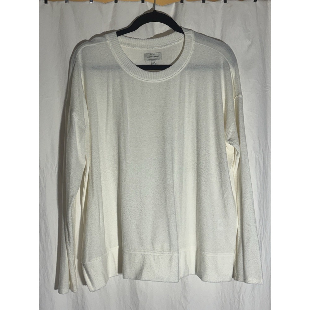 Lucky Brand Long Sleeve Sweater Women's Size‎ Large Cream D27